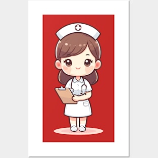 Cute Nurse on Duty Posters and Art